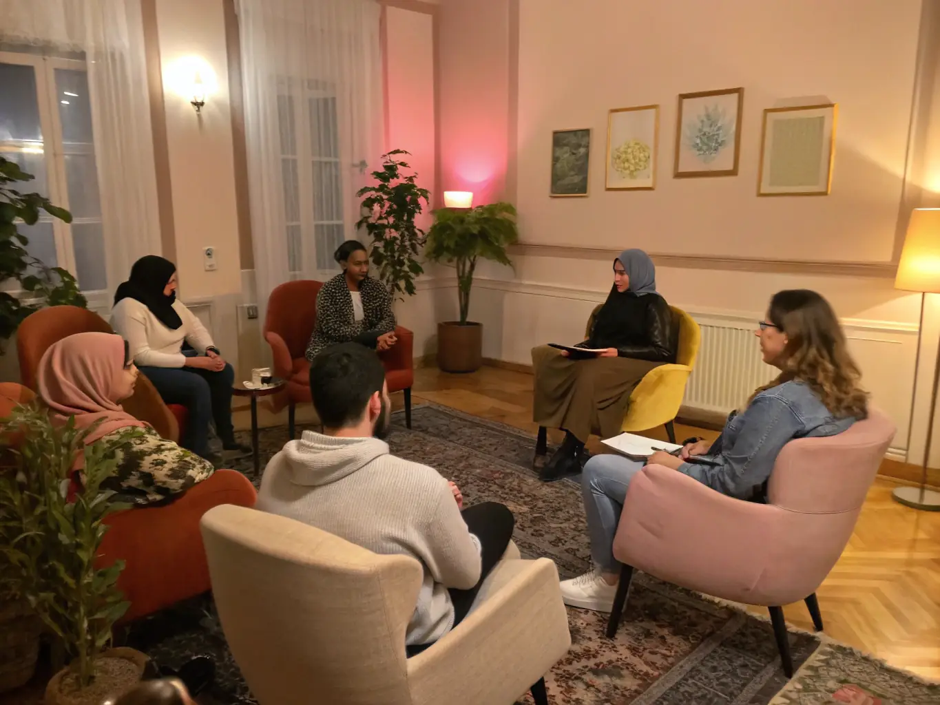 A dynamic image showcasing a community debate or discussion forum at Coton Tige, with participants actively sharing their thoughts and ideas, fostering intellectual exchange and collaborative problem-solving.